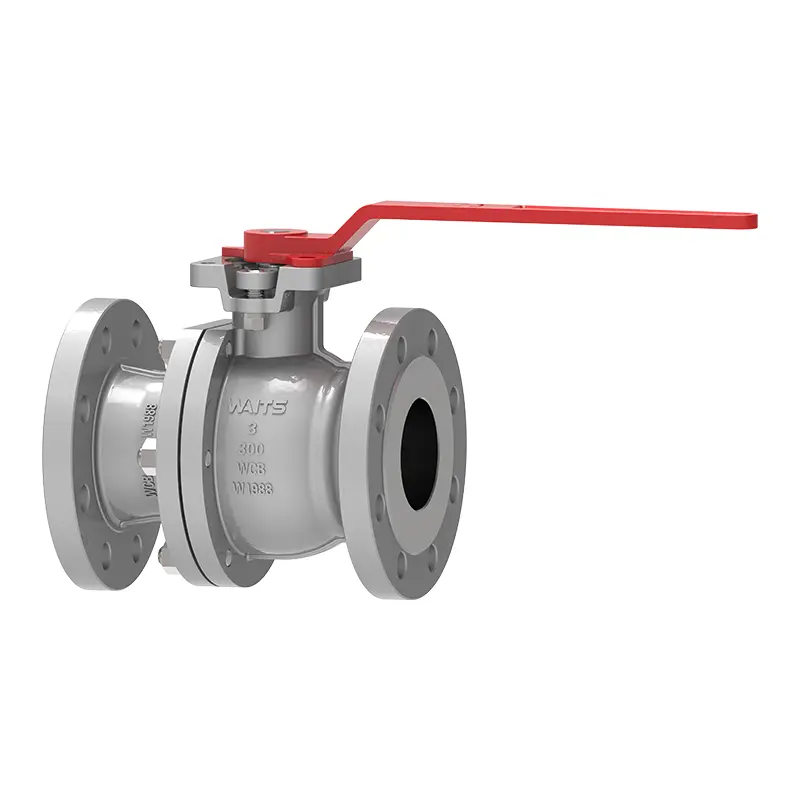 2 stk flange flydende kugleventil