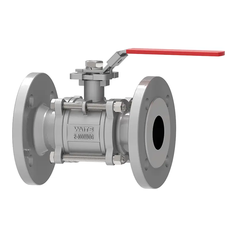 3 stk flange flydende kugleventil
