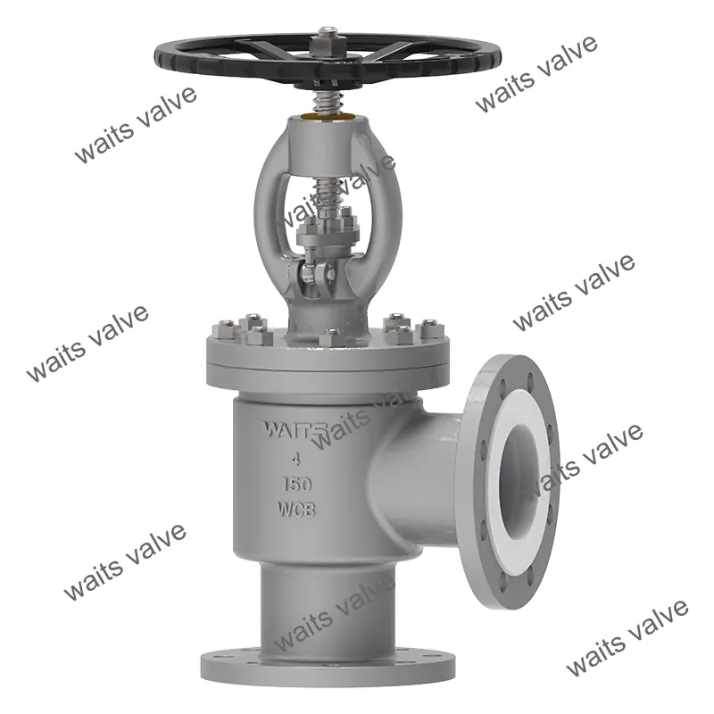 Ptfe Lined Angle Globe Valve Ptfe Lined Angle Globe Valve