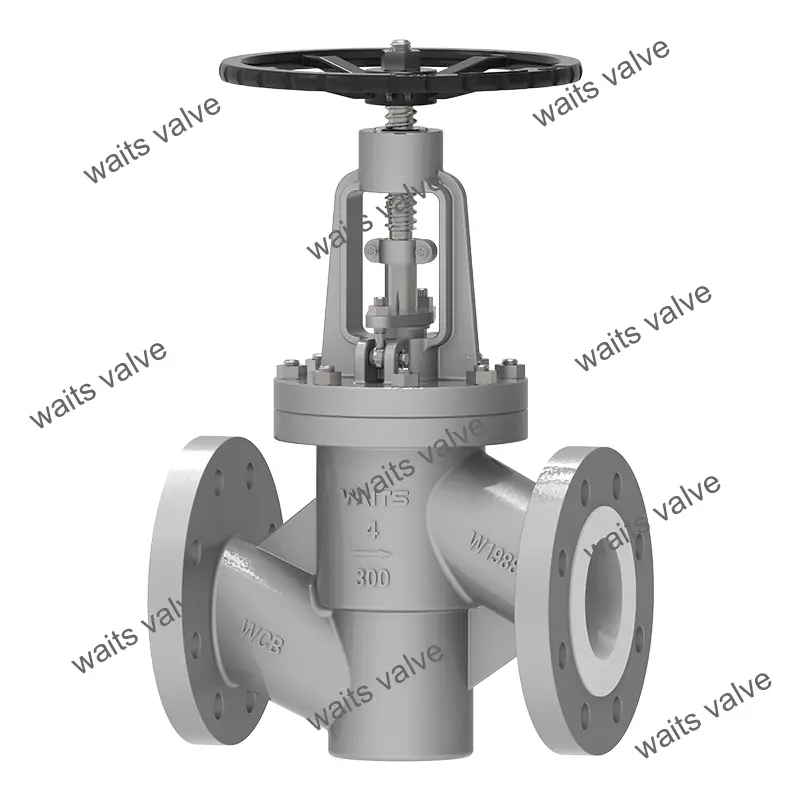 Ptfe Lined Globe Valve Ptfe Lined Globe Valve