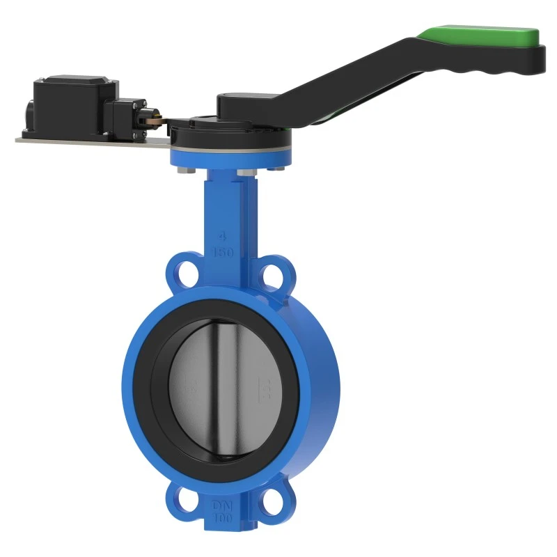 Håndtag Signal aktiveret Wafer Butterfly Valve Touch Active